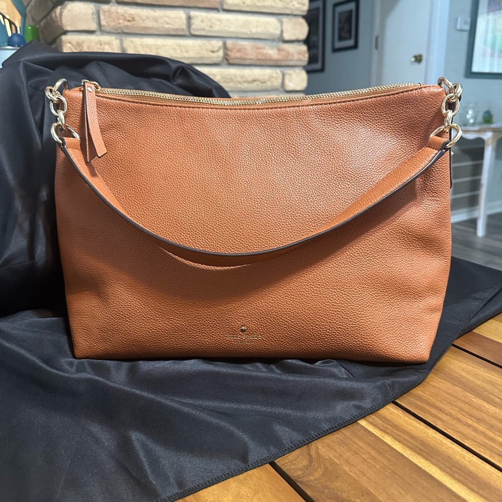 Kate Spade Tan Leather Shoulder Bag